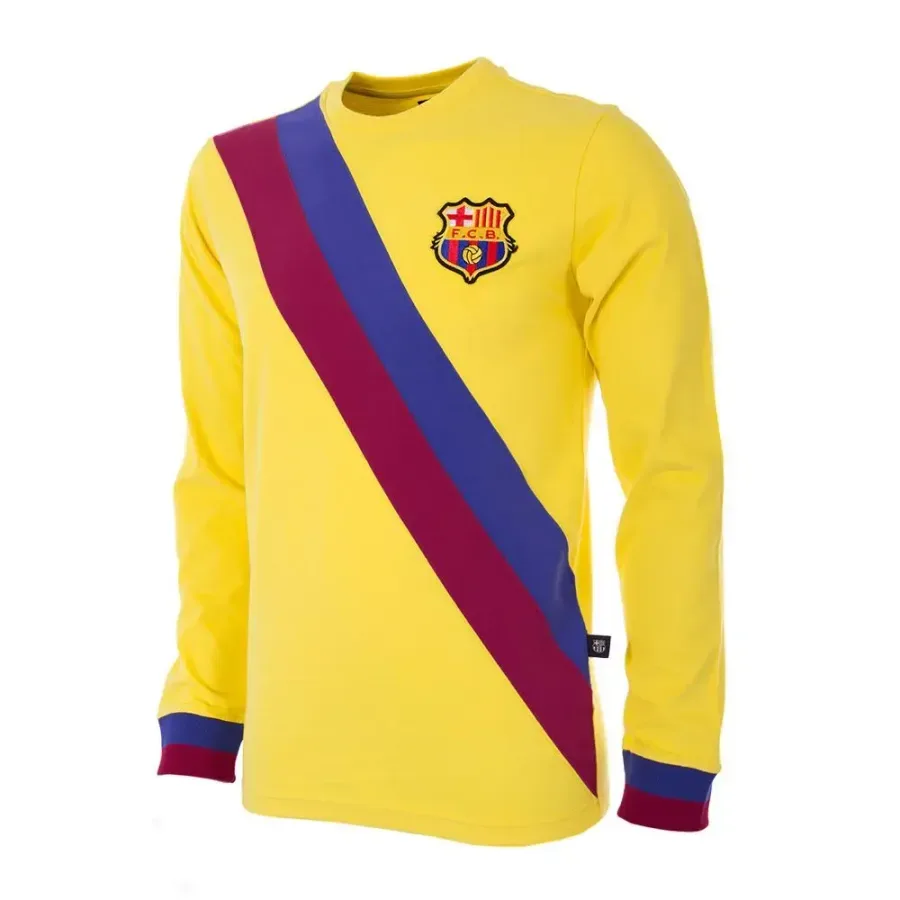 Maillot Extérieur manches longues Fc Barcelone 1974-1975 — Jaune
