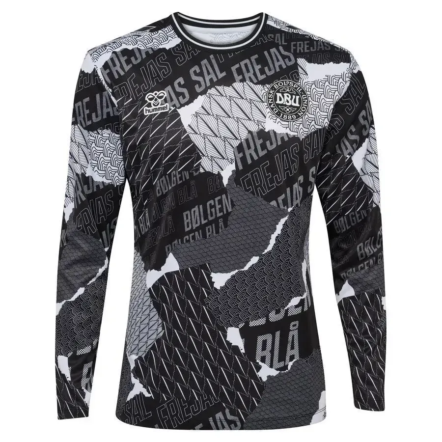 Maillot manches longues Danemark 2023-2024 — Noir