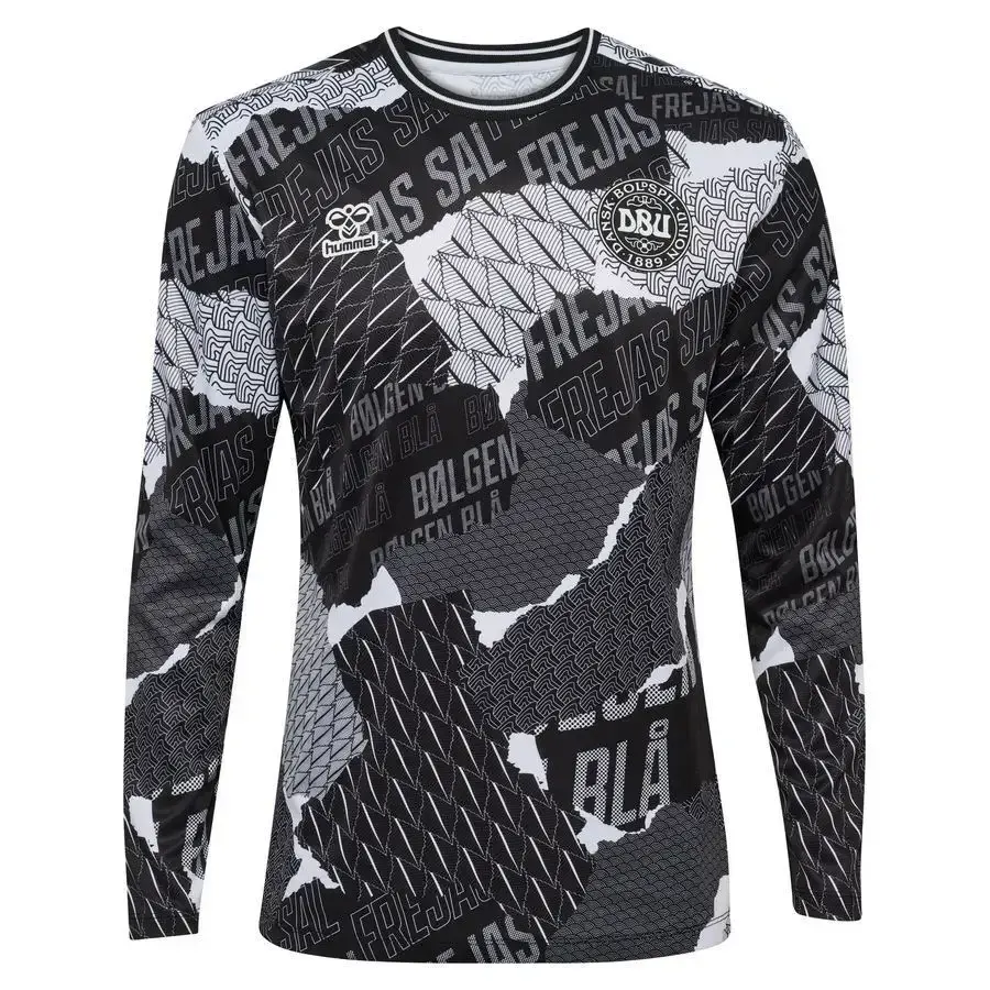 Maillot manches longues Danemark 2023-2024 — Noir