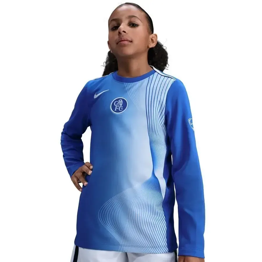 Maillot Third manches longues enfant Chelsea 2025-2026 — Bleu