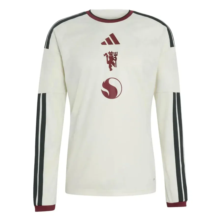 Maillot Third manches longues Manchester United 2026-2027 — Beige