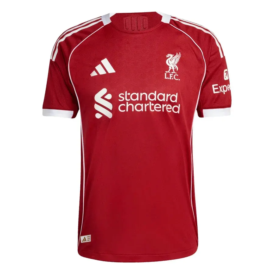 Maillot Domicile Authentique Liverpool 2025-2026 — Rouge