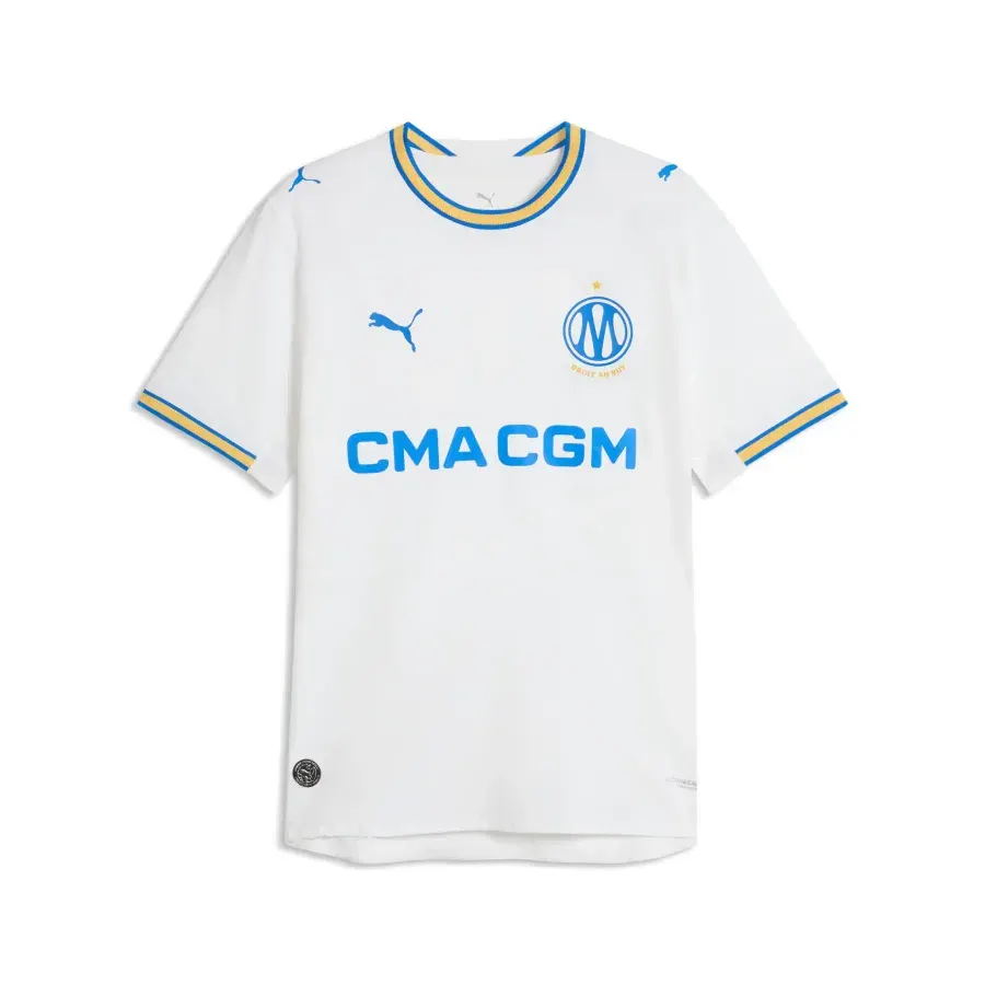 Maillot Domicile Authentique Om 2026-2027 — Blanc