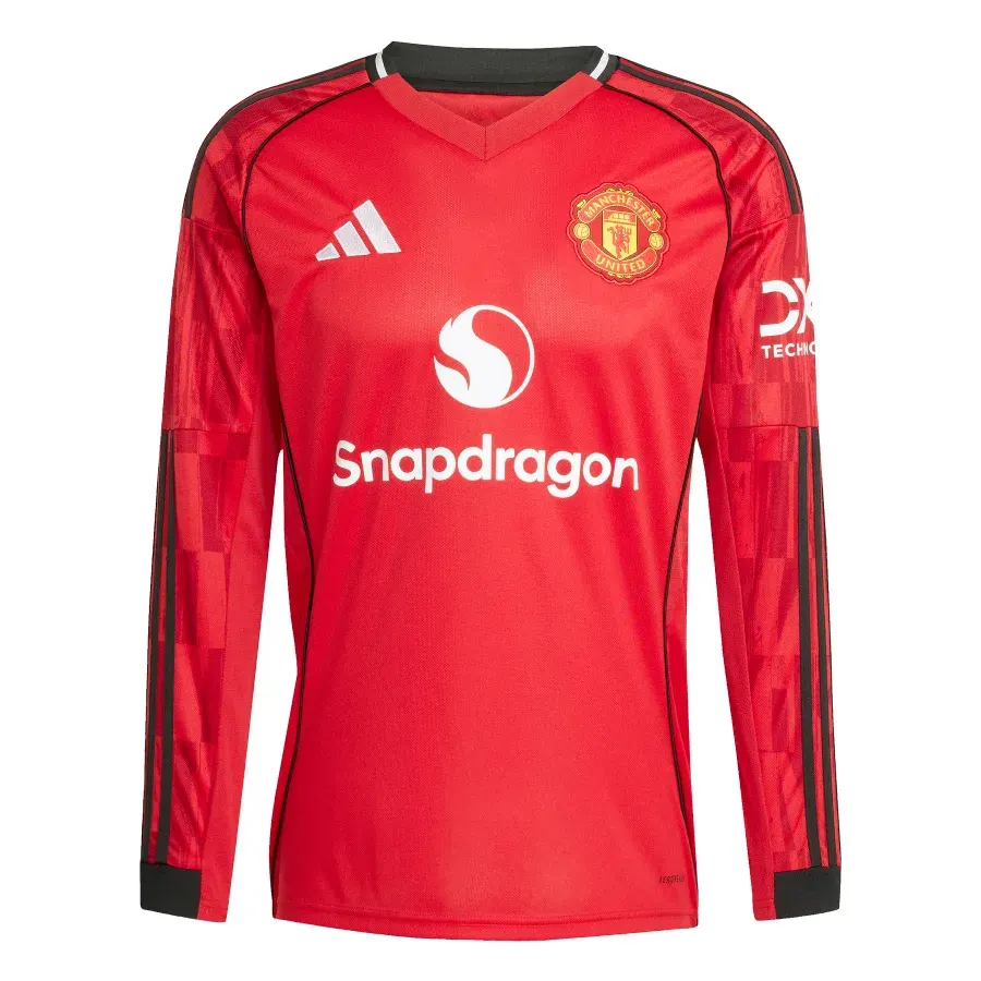 Maillot Domicile manches longues Manchester United 2025-2026 — Rouge