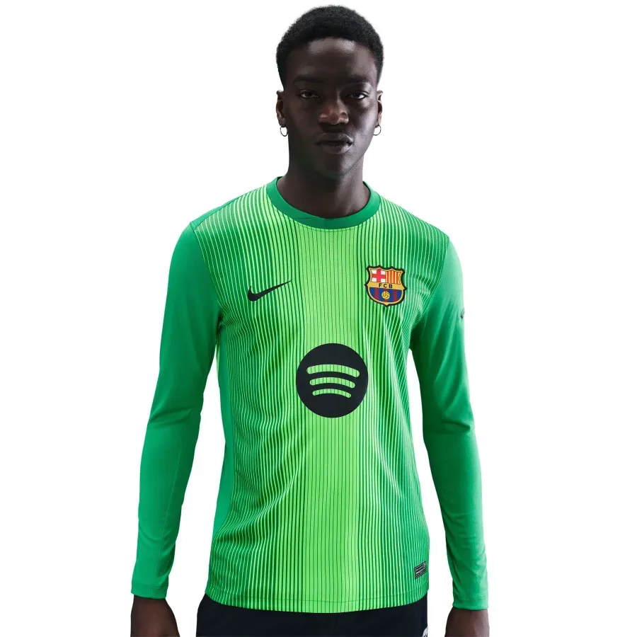 Maillot Domicile manches longues Fc Barcelone 2025-2026 — Vert