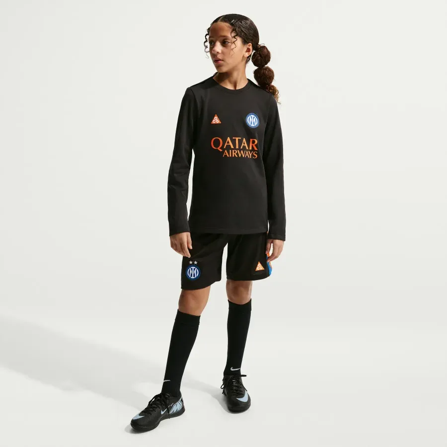 Maillot manches longues enfant Inter Milan 2025-2026 — Noir