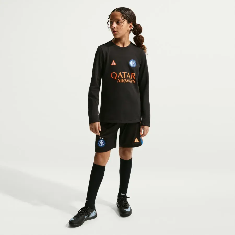 Maillot manches longues enfant Inter Milan 2025-2026 — Noir