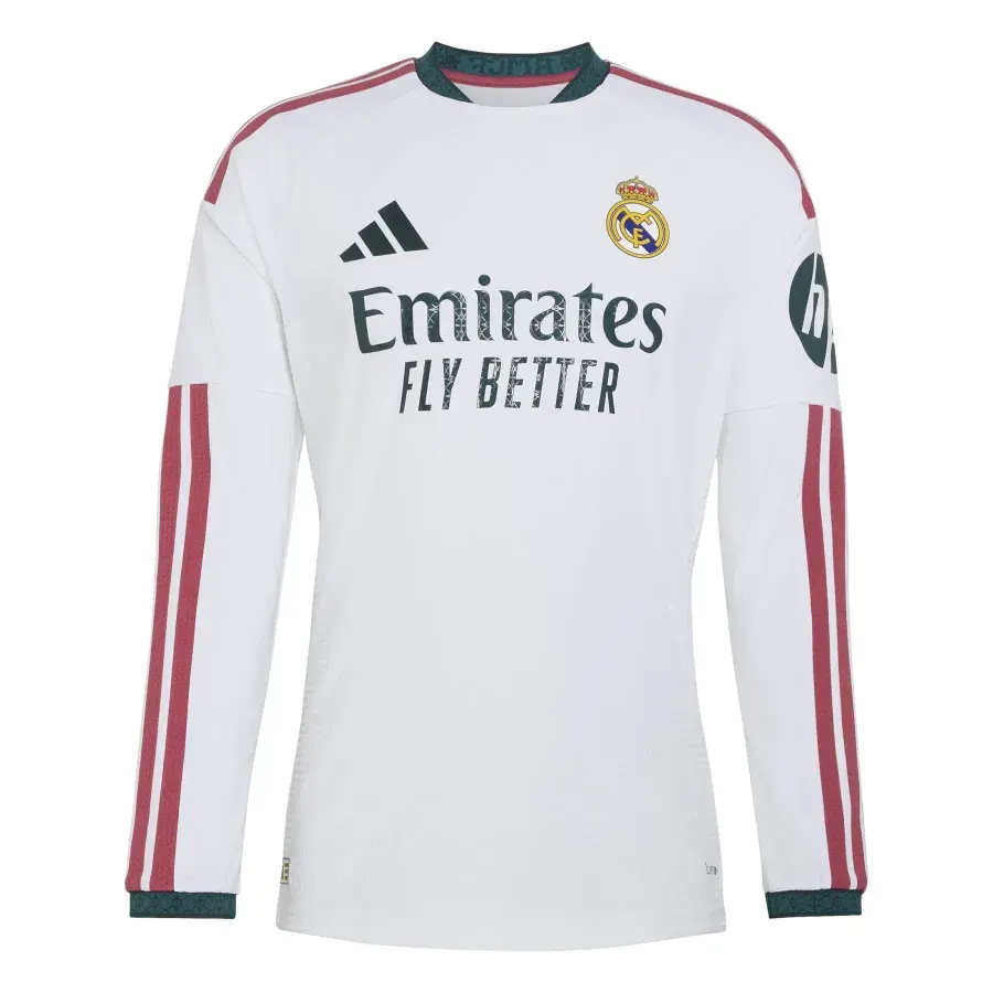 Maillot Domicile Authentique manches longues Real Madrid 2026-2027 — Blanc