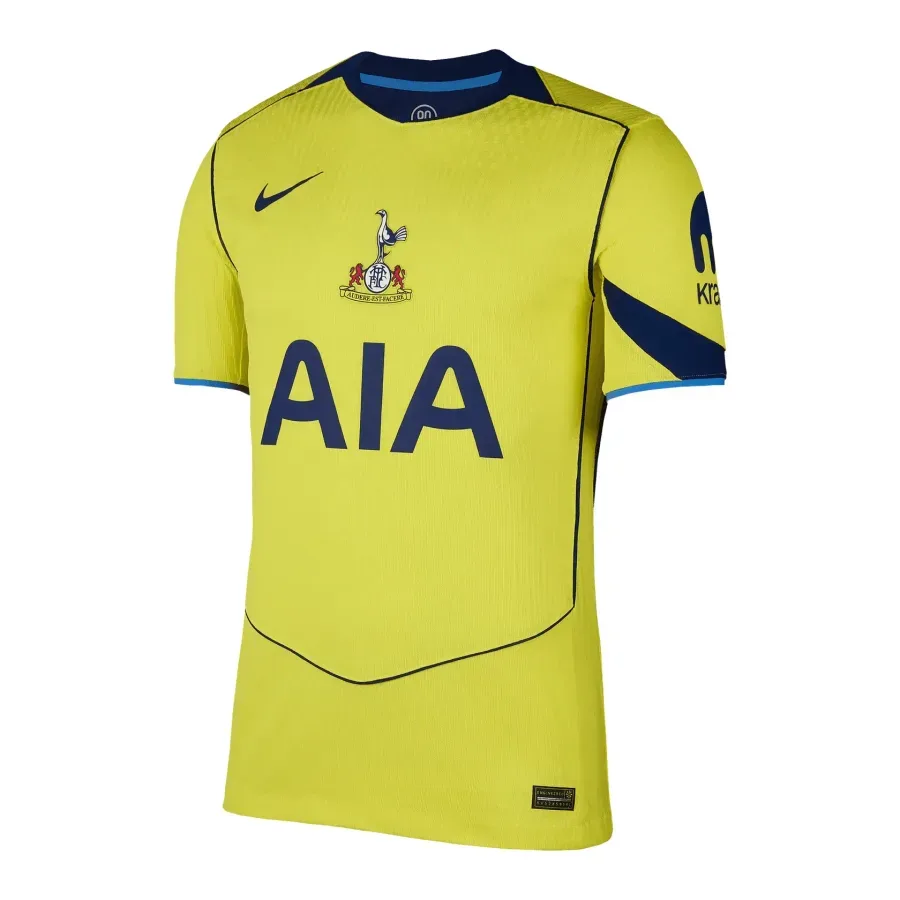 Maillot Third Authentique Tottenham 2025-2026 — Jaune