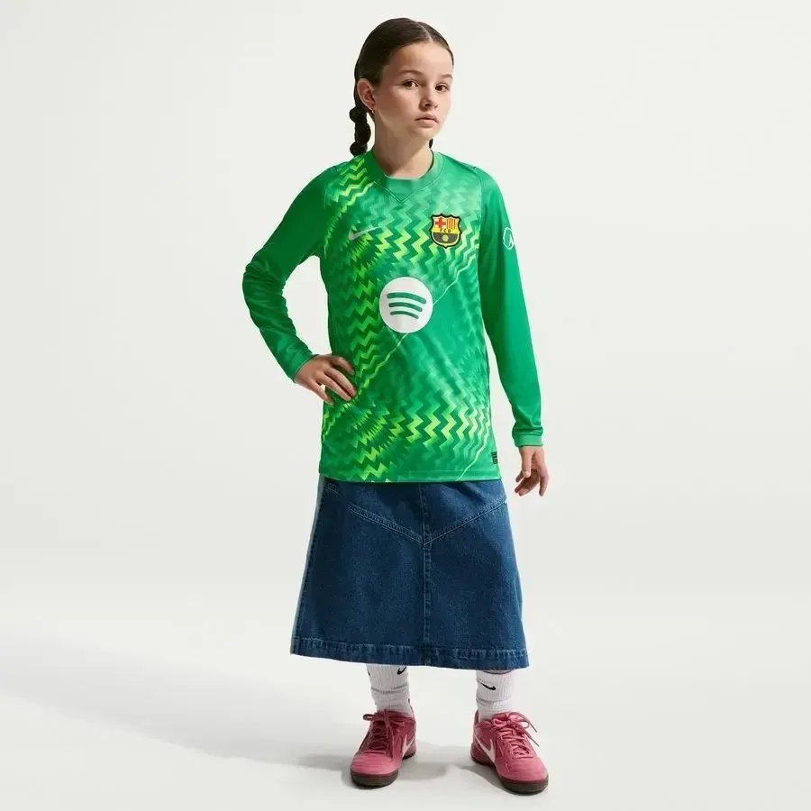 Maillot Gardien manches longues enfant Fc Barcelone 2026-2027 — Vert
