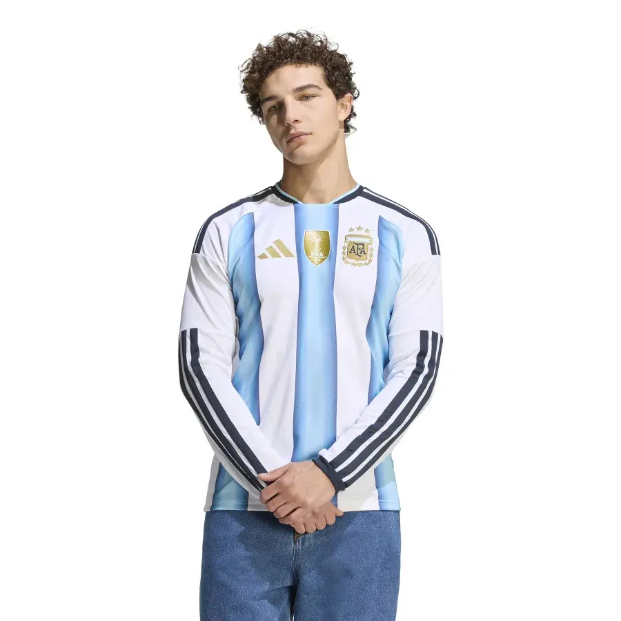 Maillot Domicile manches longues Argentine 2026-2027 — Blanc
