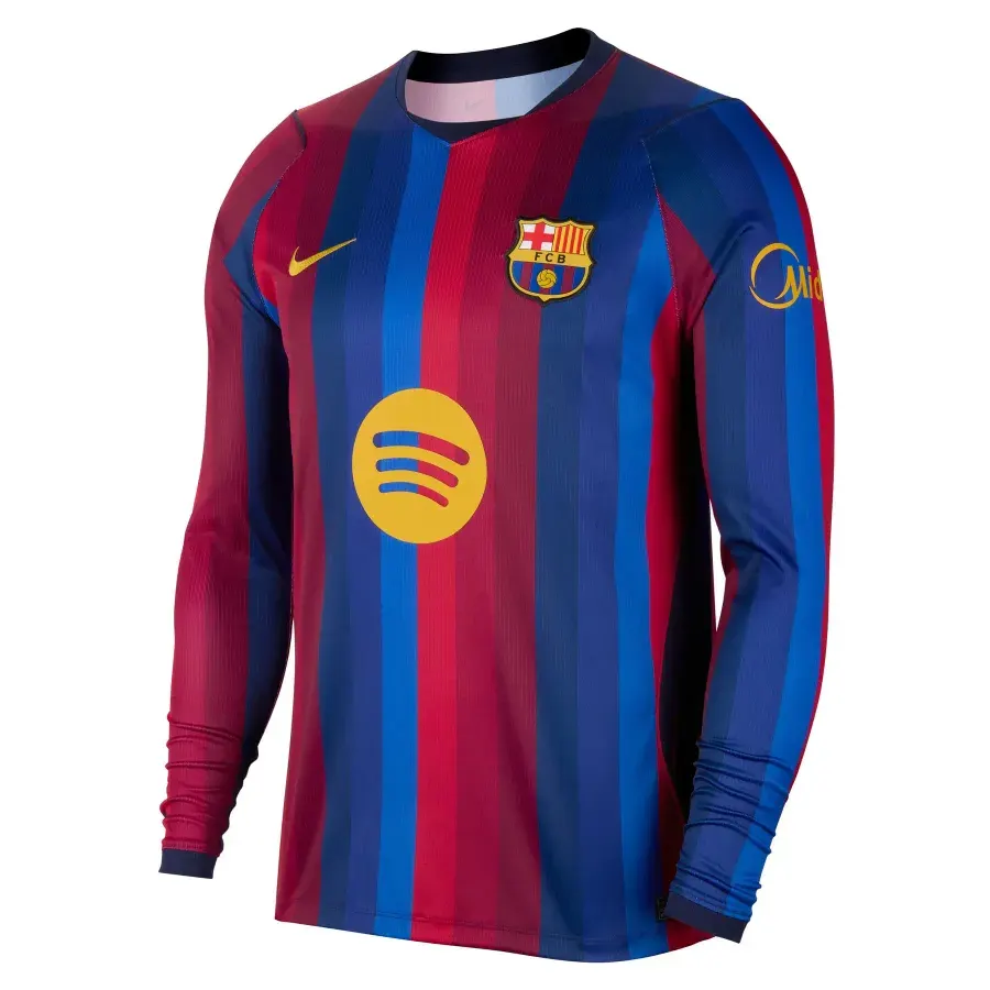 Maillot Domicile manches longues Fc Barcelone 2026-2027 — Jaune
