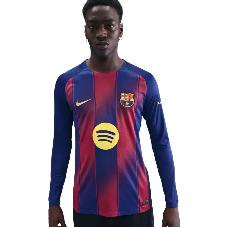 Maillot Domicile manches longues Fc Barcelone 2025-2026 — Bleu