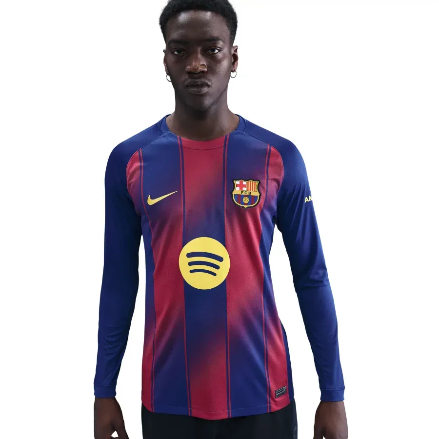 Maillot Domicile manches longues Fc Barcelone 2025-2026 — Bleu