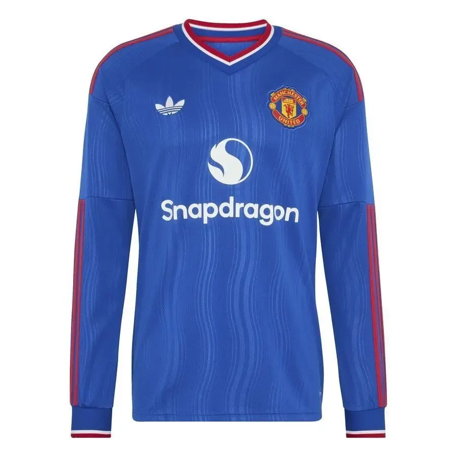 Maillot Extérieur manches longues Manchester United 2026-2027 — Bleu