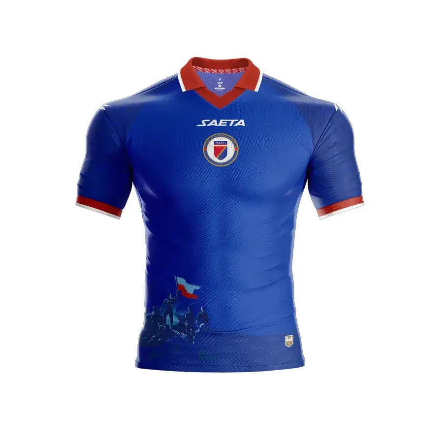 Maillot Domicile Authentique Haiti 2026-2027 — Bleu