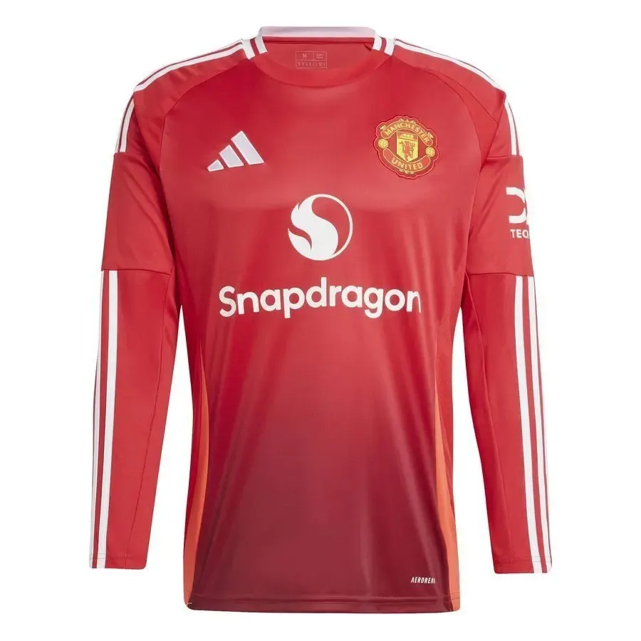 Maillot Domicile manches longues Manchester United 2024-2025 — Rouge