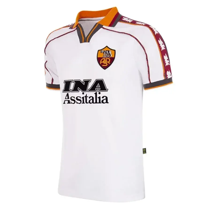 Maillot Extérieur As Roma 1998-1999 — Blanc