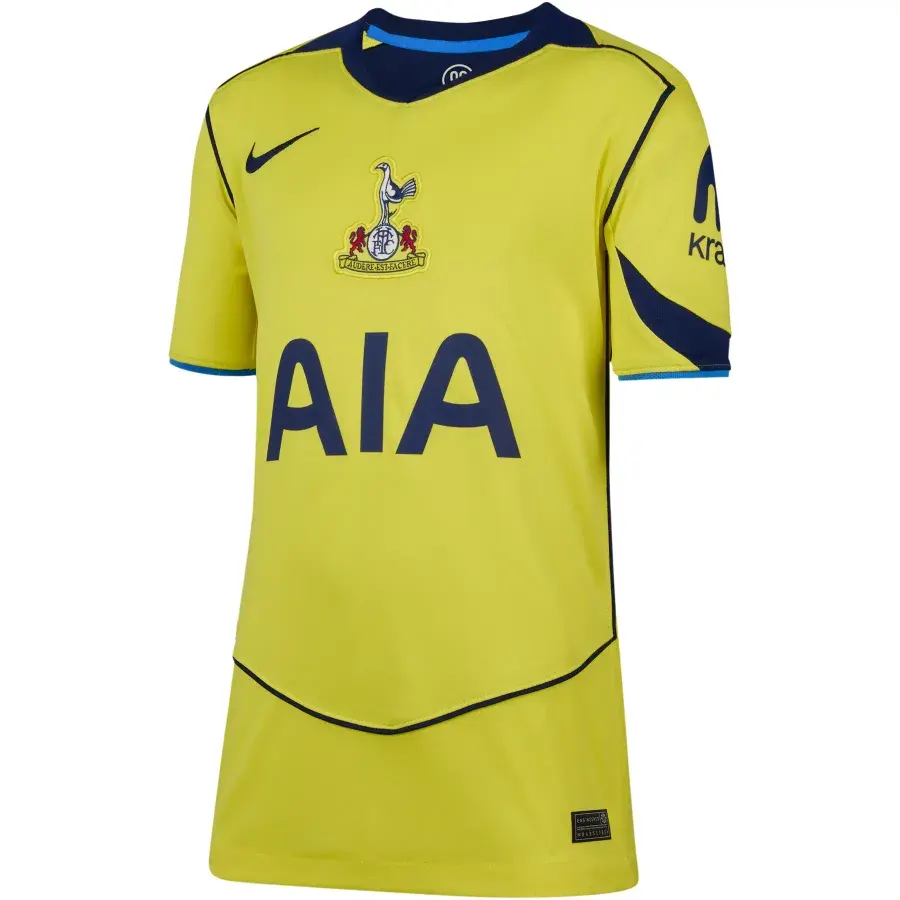 Maillot Third enfant Tottenham 2025-2026 — Jaune