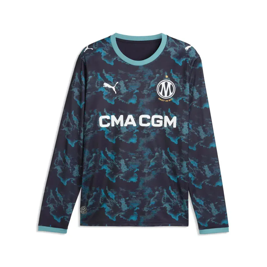 Maillot Extérieur manches longues Om 2026-2027 — Bleu