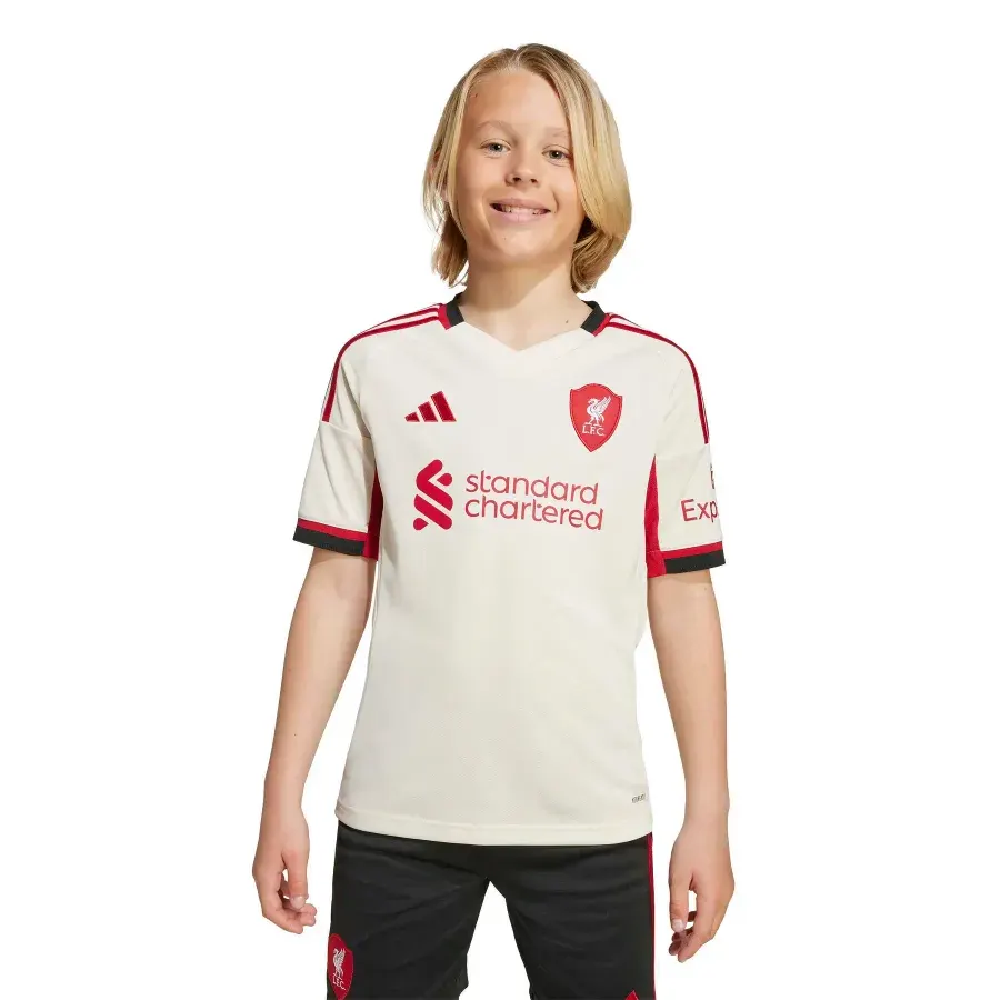 Maillot Extérieur enfant Liverpool 2025-2026 — Blanc