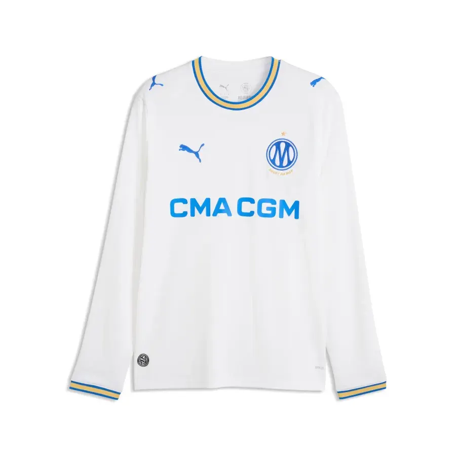 Maillot Domicile manches longues Om 2026-2027 — Blanc