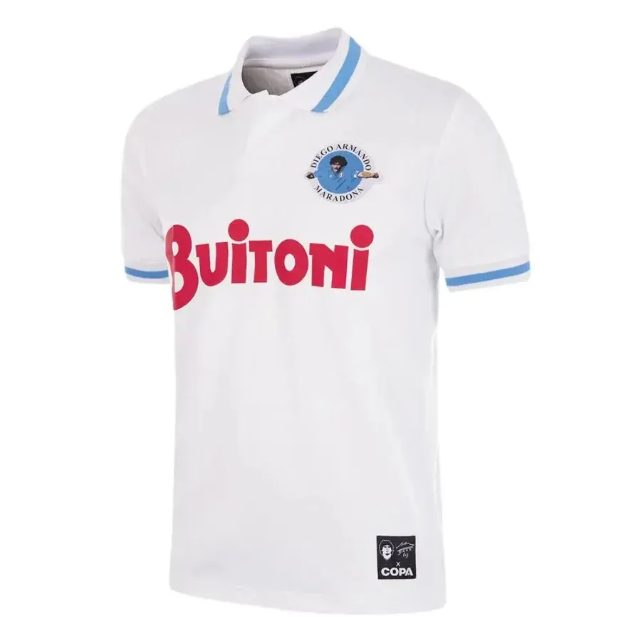 Maillot Extérieur Napoli 1986-1987 — Blanc