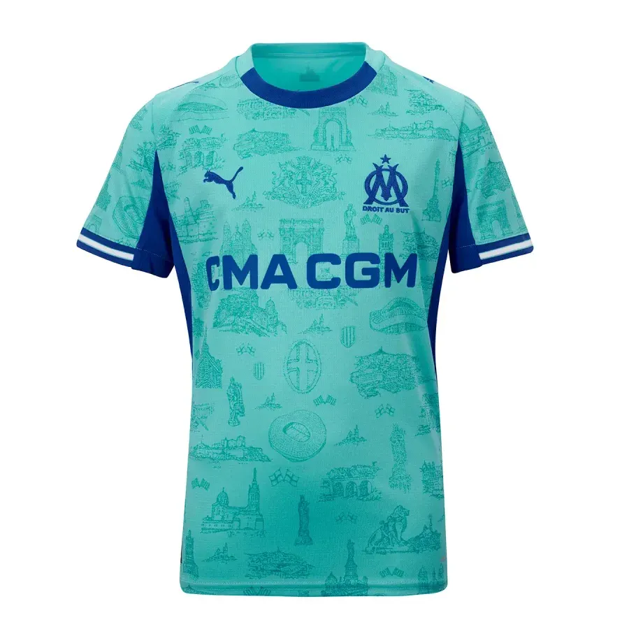 Maillot enfant Om 2025-2026 — Bleu