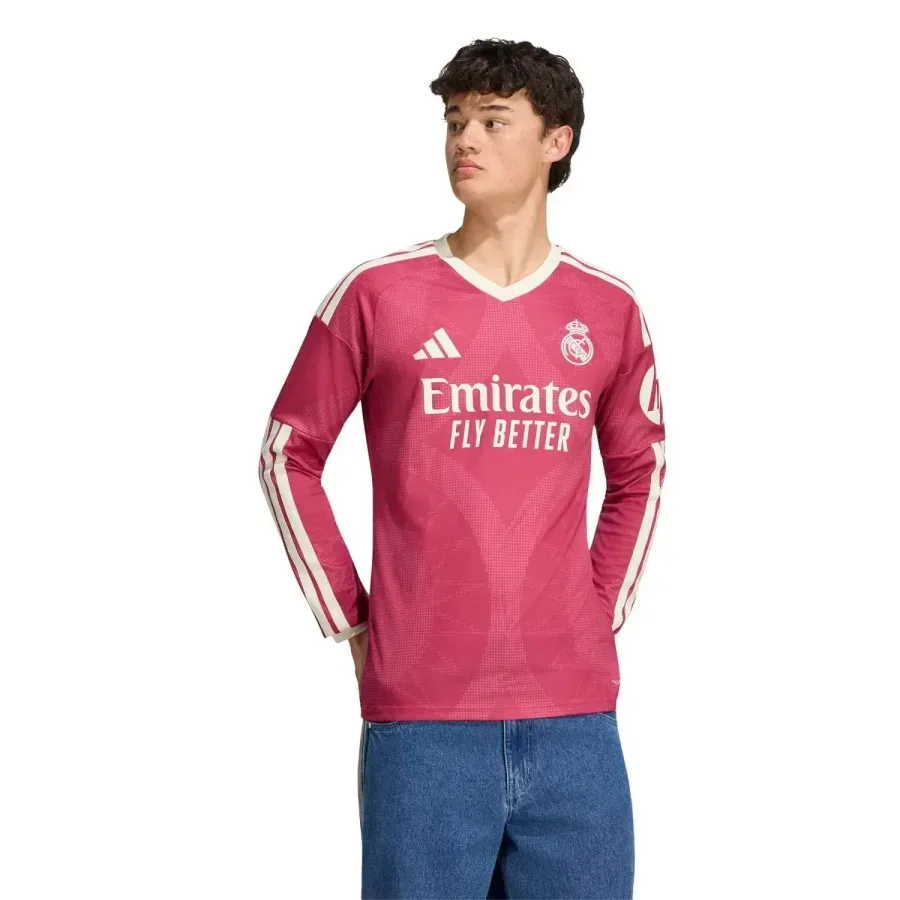 Maillot Third manches longues Real Madrid 2026-2027 — Rose