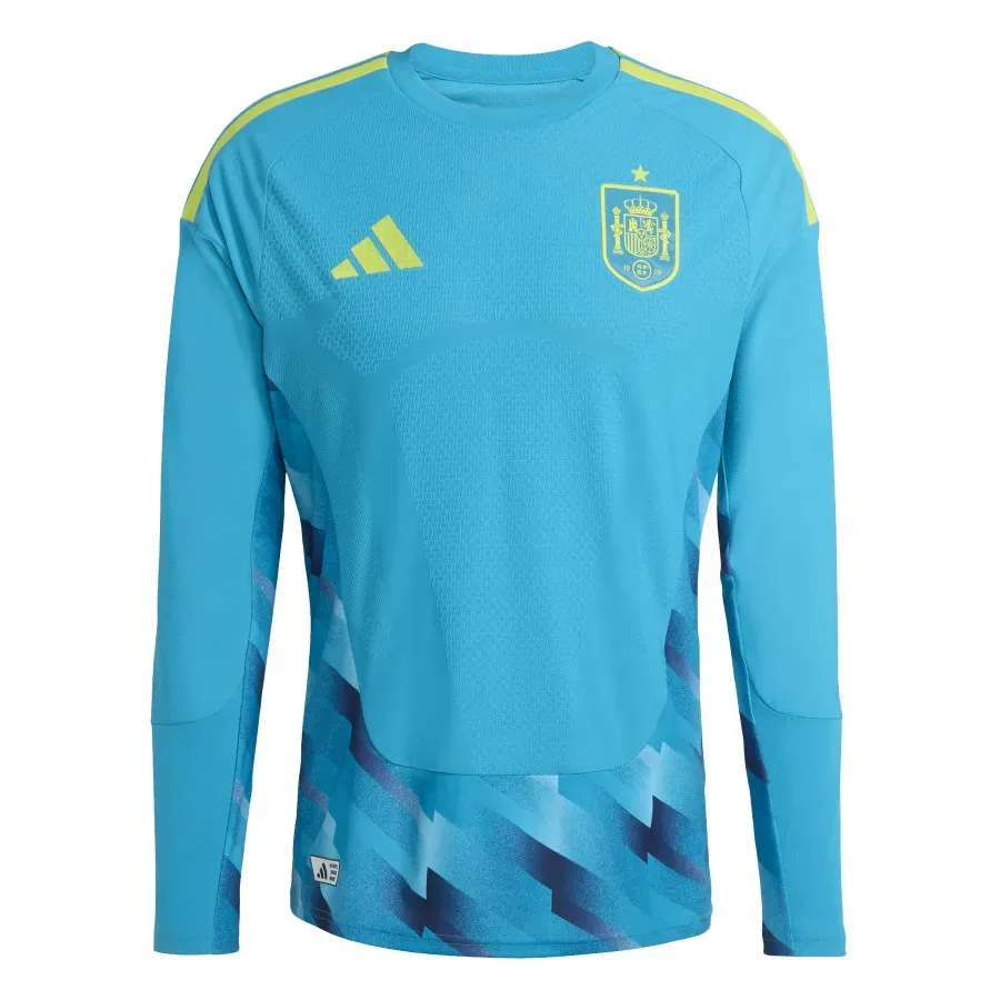 Maillot Domicile Authentique manches longues Espagne 2026-2027 — Bleu