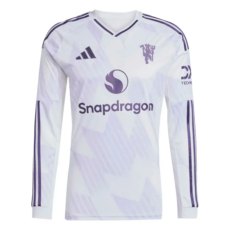 Maillot Extérieur manches longues Manchester United 2025-2026 — Blanc