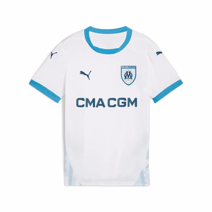 Maillot Domicile enfant Om 2024-2025 — Blanc