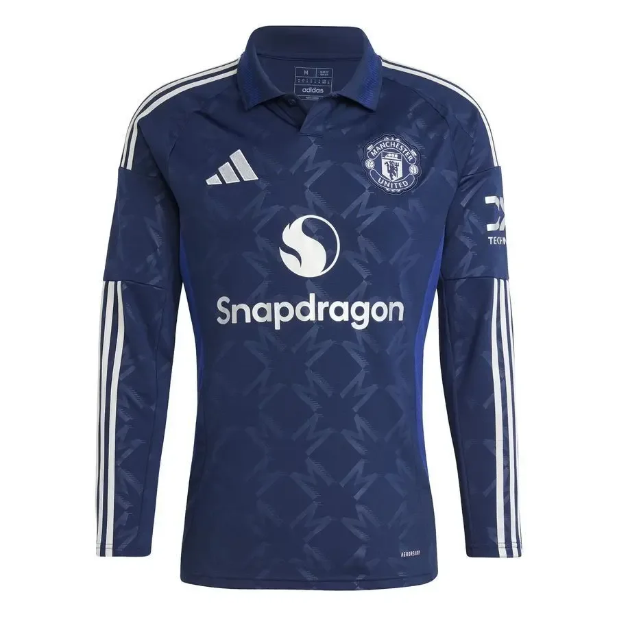 Maillot Extérieur manches longues Manchester United 2024-2025 — Bleu