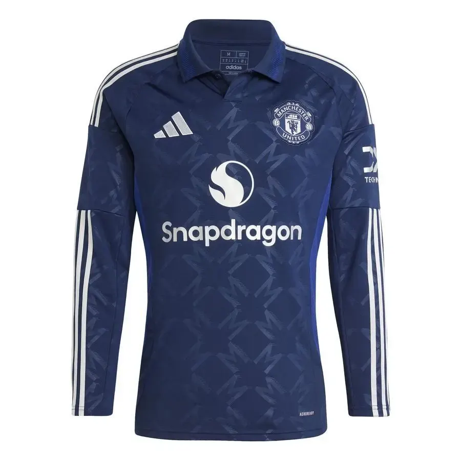 Maillot Extérieur manches longues Manchester United 2024-2025 — Bleu