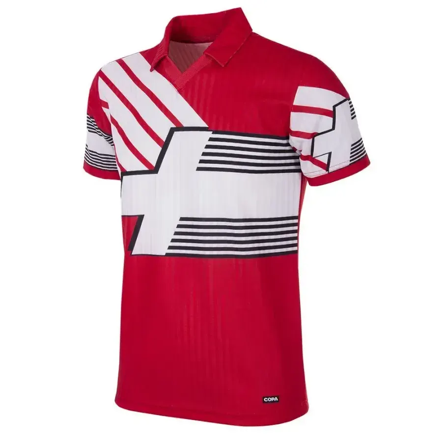 Maillot Suisse 1990-1991 — Rouge