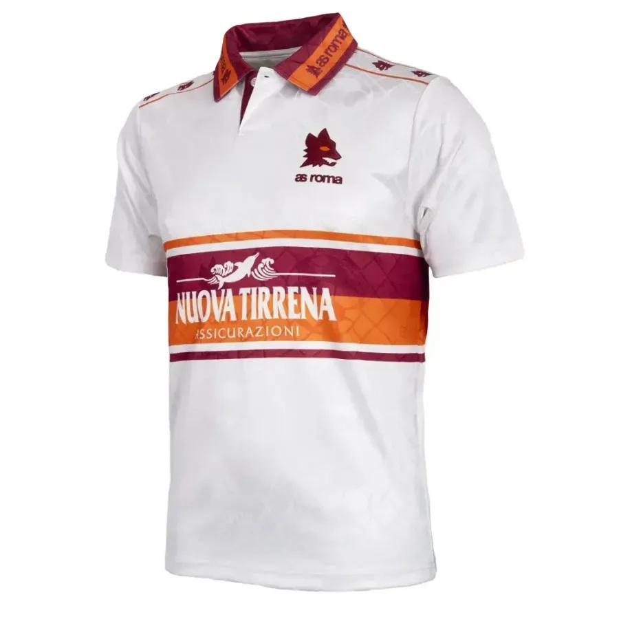 Maillot Extérieur As Roma 1994-1995 — Blanc