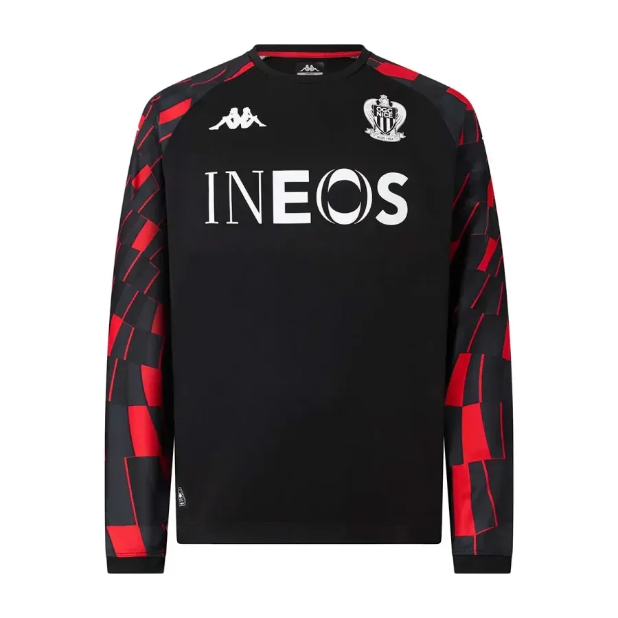 Maillot manches longues enfant Ogc Nice 2025-2026 — Noir