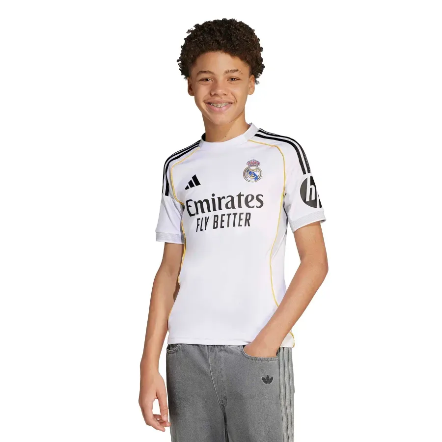 Maillot Domicile enfant Real Madrid 2025-2026 — Blanc