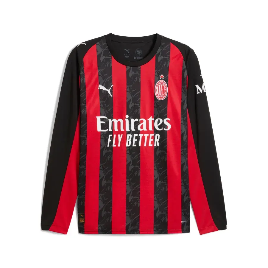 Maillot Domicile manches longues Ac Milan 2025-2026 — Rouge