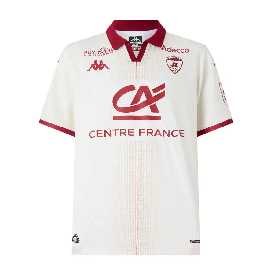 Maillot Extérieur Clermont Foot 2026-2027 — Blanc