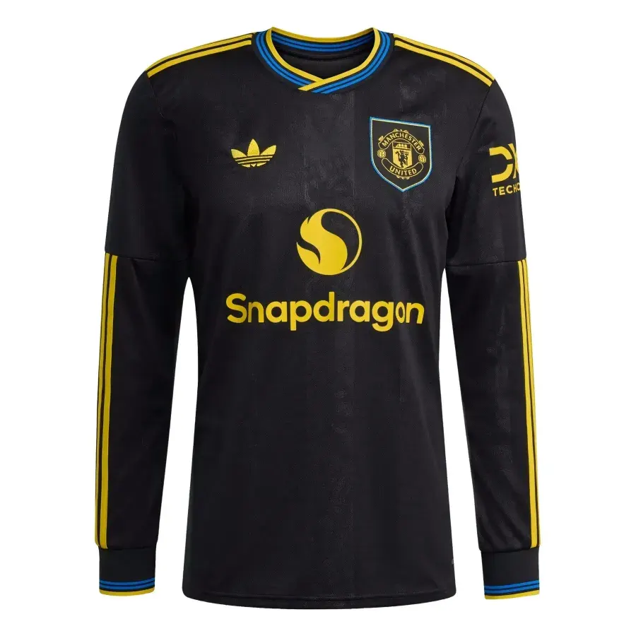 Maillot Third manches longues Manchester United 2025-2026 — Noir