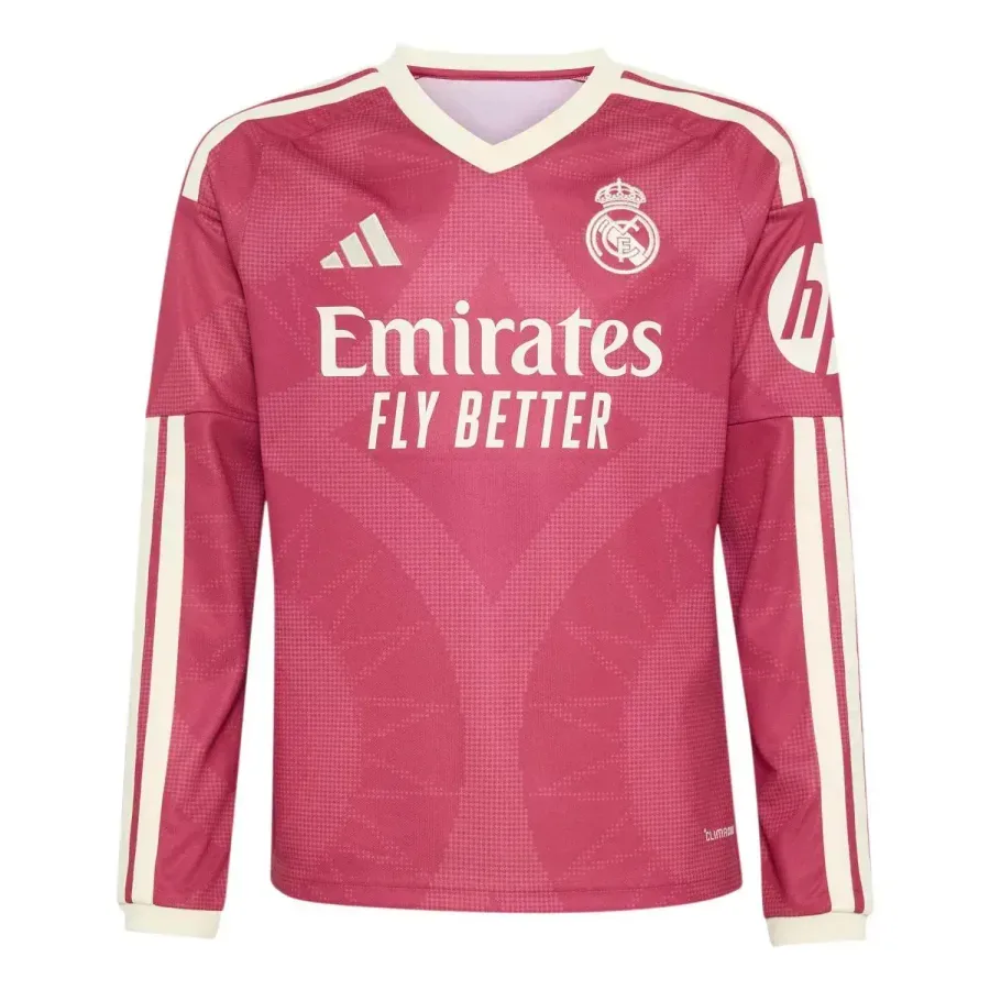 Maillot Third manches longues enfant Real Madrid 2026-2027 — Rose