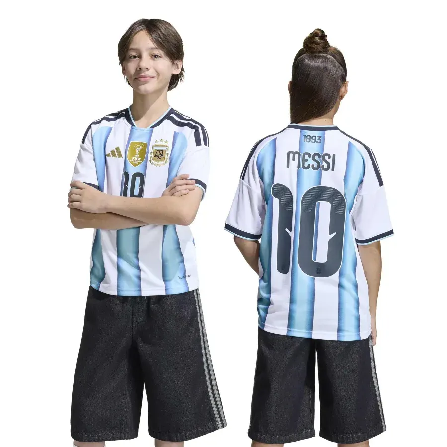 Maillot Domicile enfant Argentine 2026-2027 — Blanc