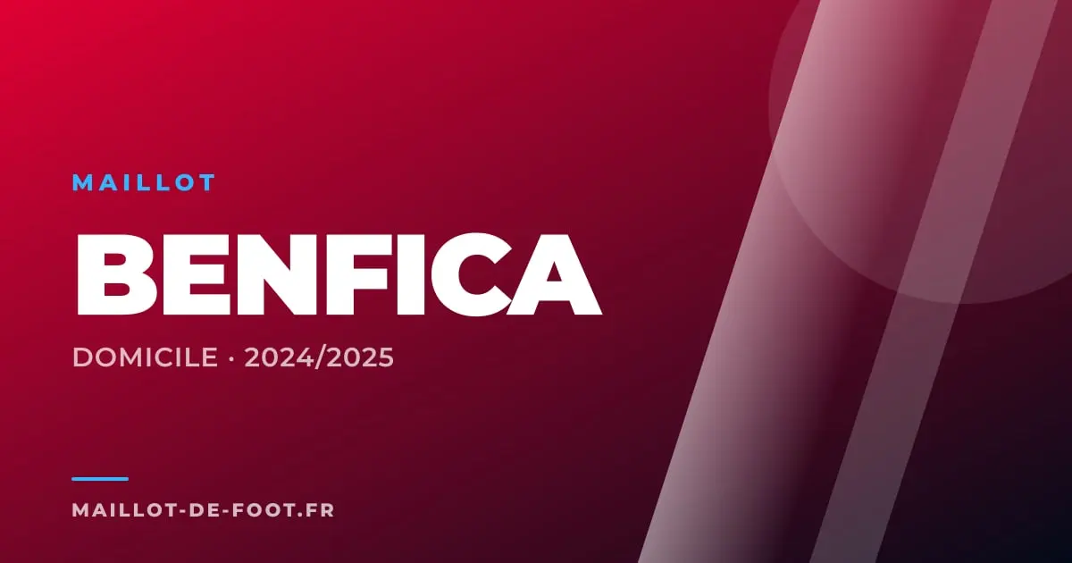 Maillot domicile Benfica 2024-2025 rouge Adidas