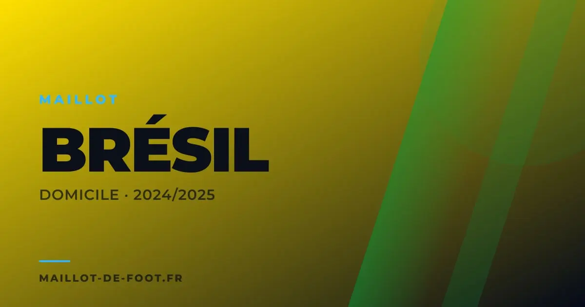 Maillot domicile Brésil 2024-2025 jaune Nike