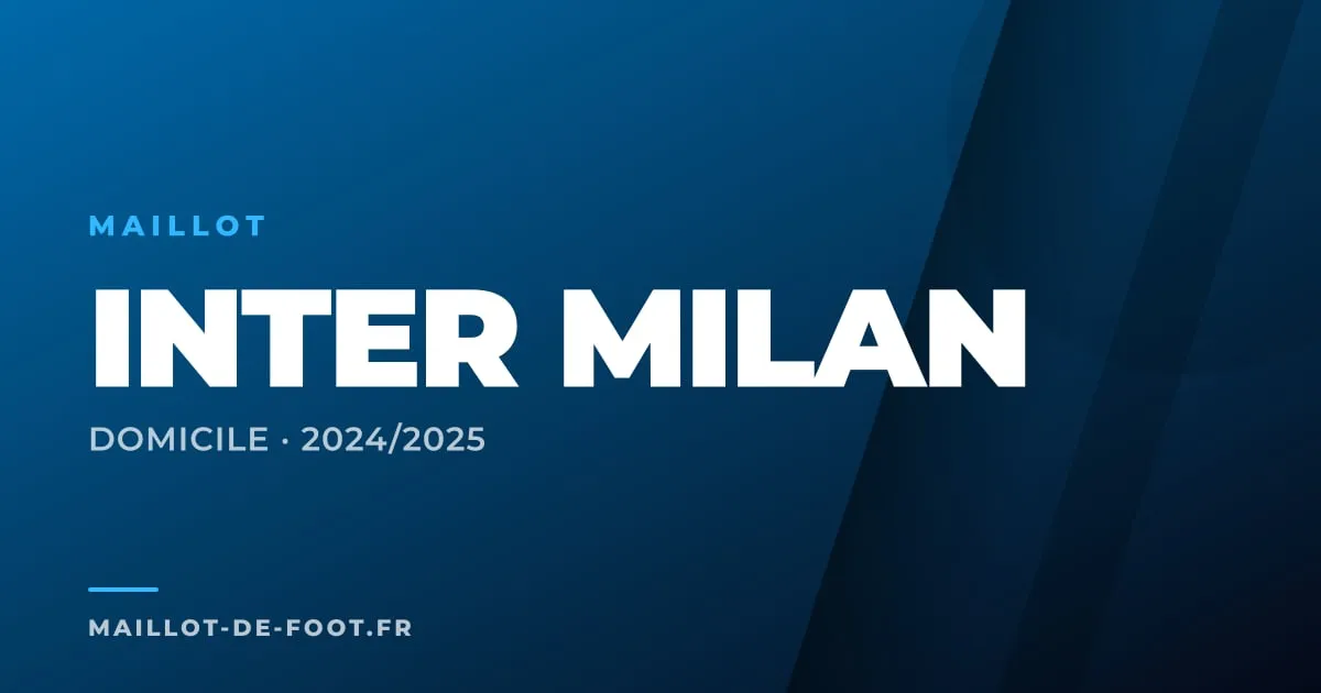 Maillot domicile Inter Milan 2024-2025 bleu et noir Nike