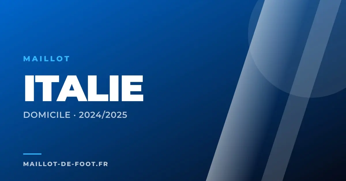 Maillot domicile Italie 2024-2025 bleu azur Adidas