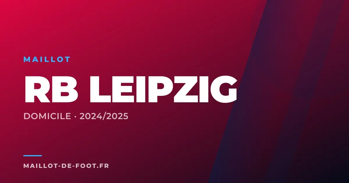 Maillot domicile RB Leipzig 2024-2025 blanc et rouge Nike