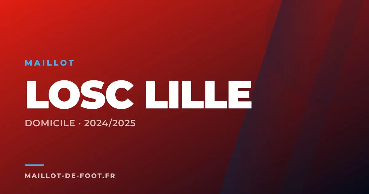 Maillot domicile LOSC Lille 2024-2025 rouge New Balance
