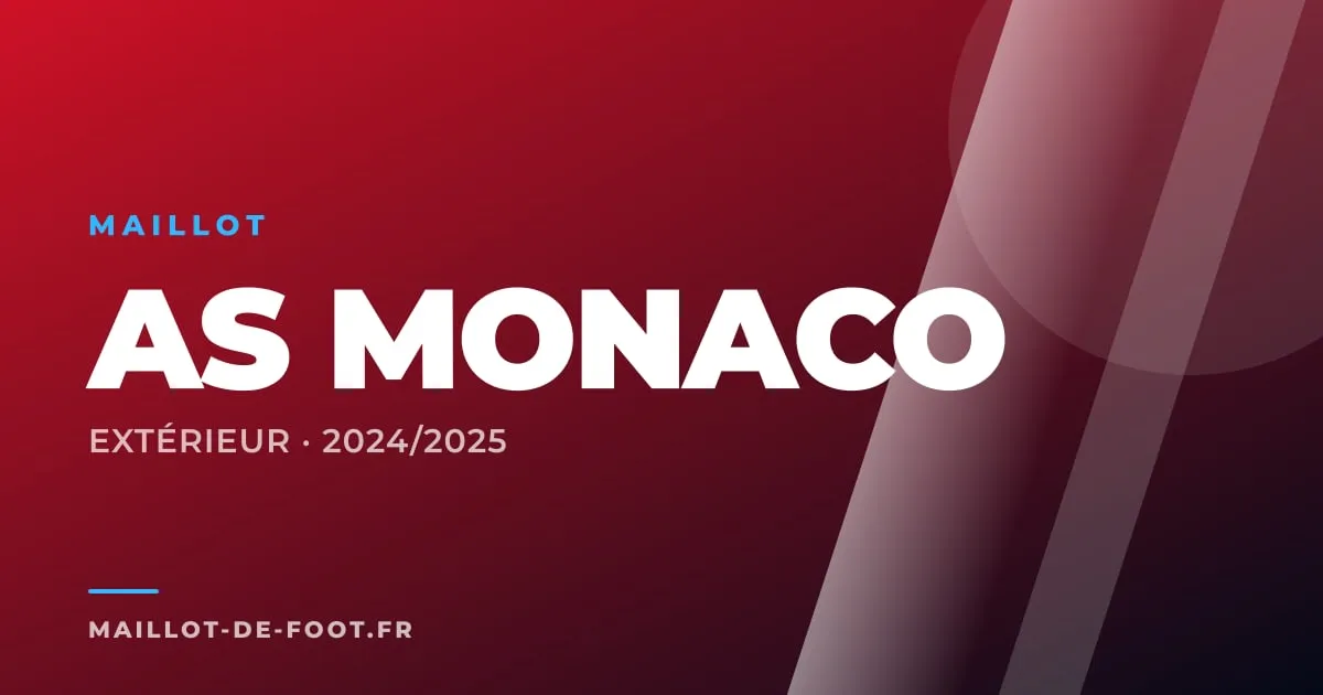Maillot extérieur AS Monaco 2024-2025 blanc Kappa